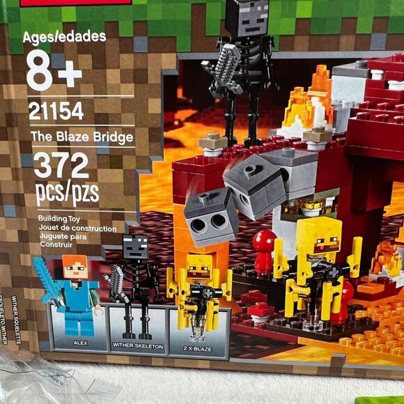 Lego Minecraft The Blaze Bridge 21154 Set in Box Incomplete - Picture 7 of 8